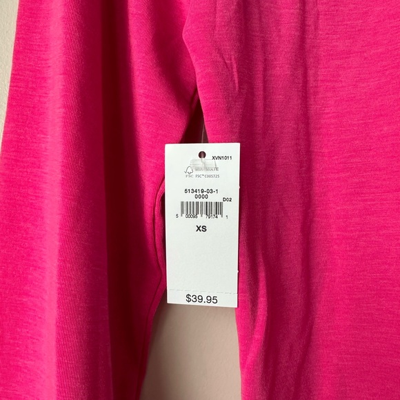 Lightweight Pink GapFit Long Sleeve Turtleneck XS - Picture 3 of 6